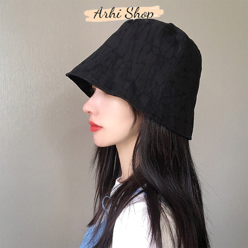 Mũ Bucket Unisex Nam Nữ Chất Liệu Vải Cao Cấp Họa Tiết Vân Đá Arhi Shop