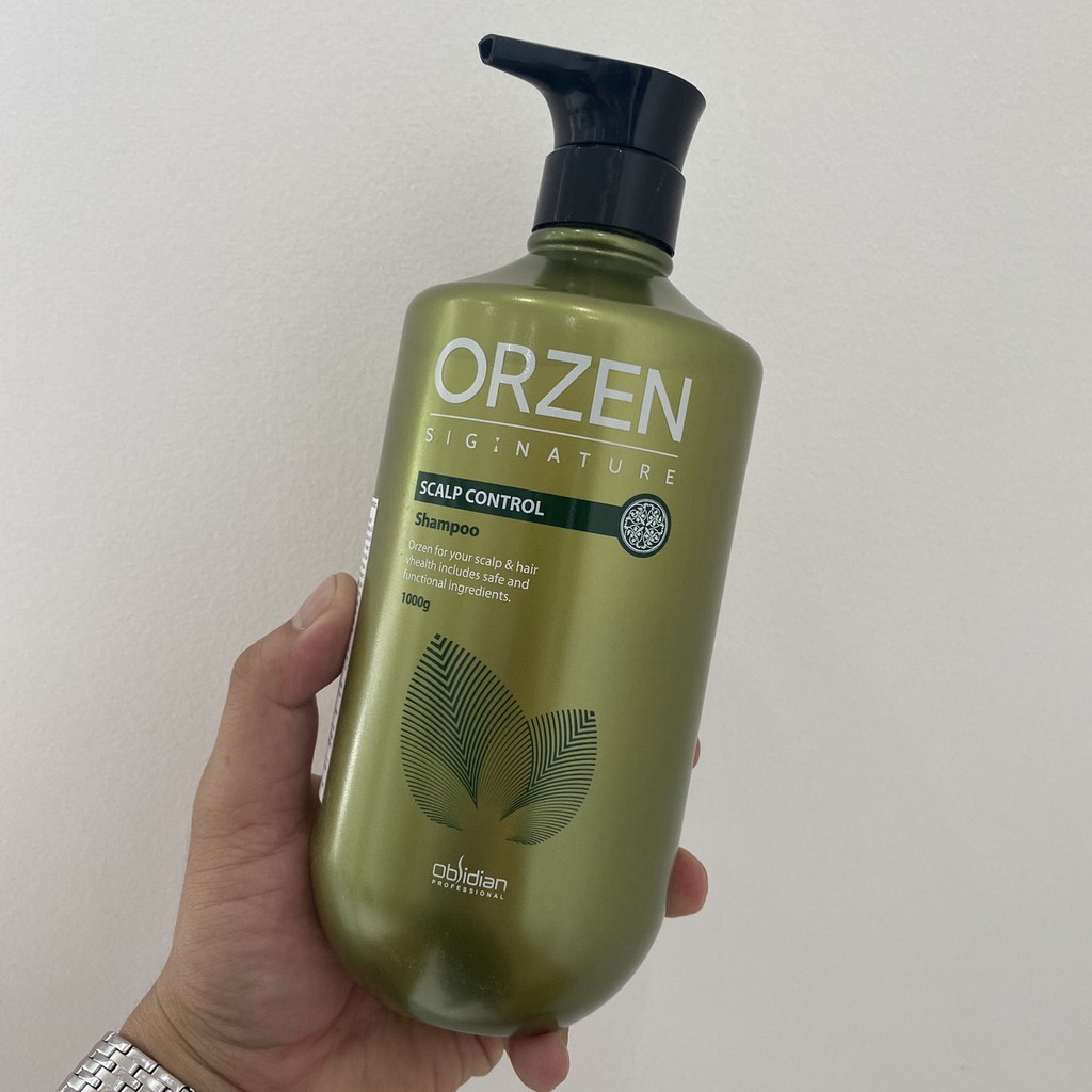 👉 Dầu gội tăng cường tăng trưởng tóc dành cho da dầu/da gàu ORZEN Scalp Control Shampoo 1000ml