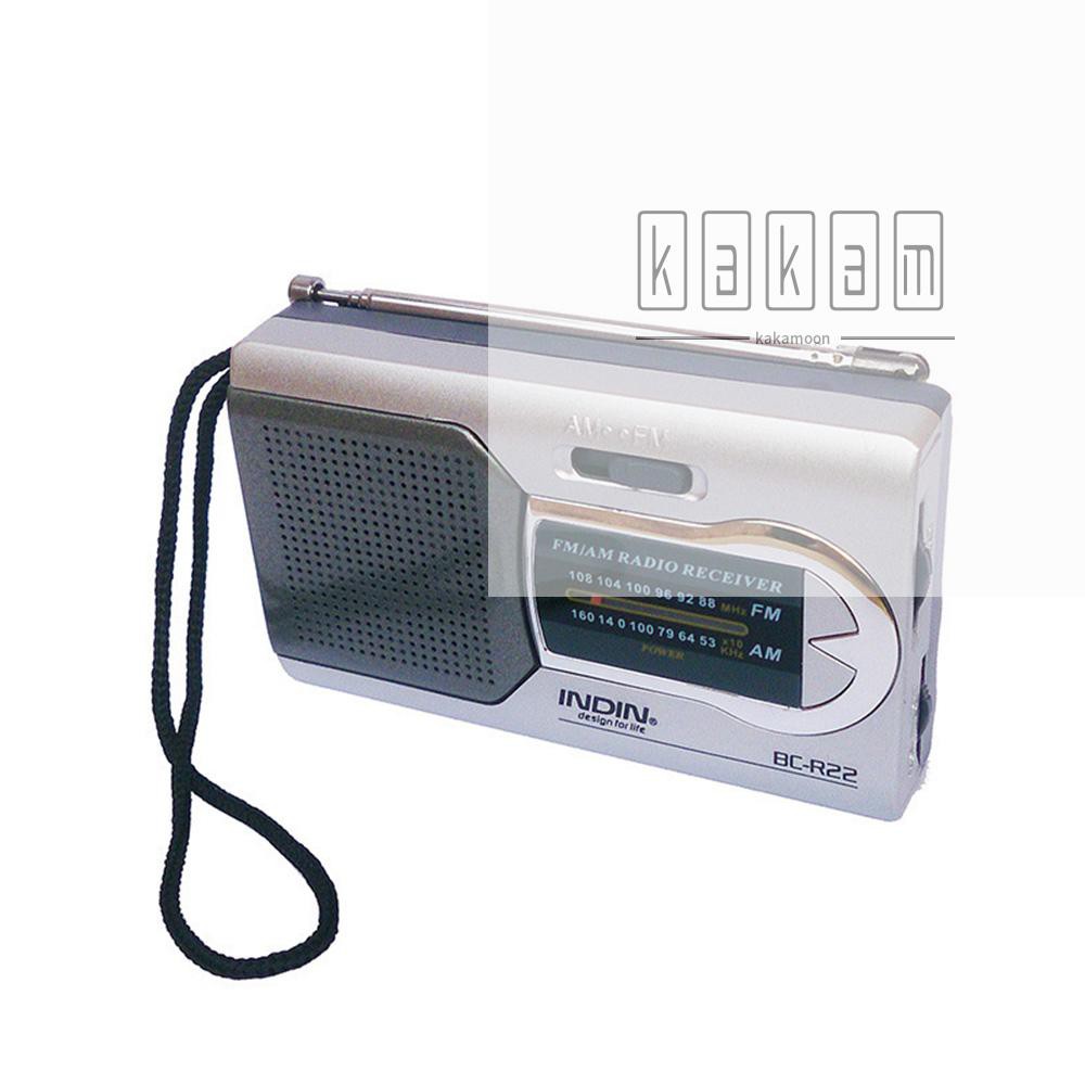 Bộ Thu Phát Radio Mini Bc-R22 Am / Fm Jack Cắm 3.5mm