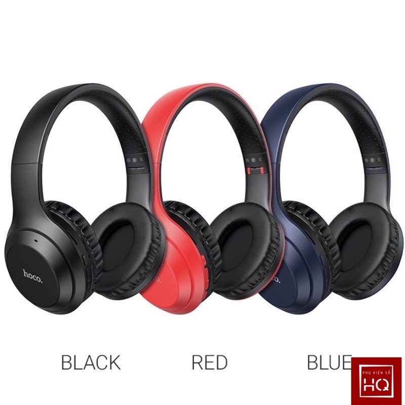 [Mã HUYE5K giảm 5K Đ.Hàng từ 249k] Tai Nghe chụp tai bluetooth W30 Hoco /Hỗ trợ thẻ nhớ/Mic đàm thoại chơi game