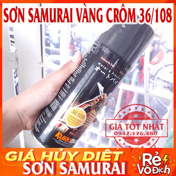 SƠN SAMURAI MÀU VÀNG CRÔM - SƠN MÂM CỰC ĐẸP