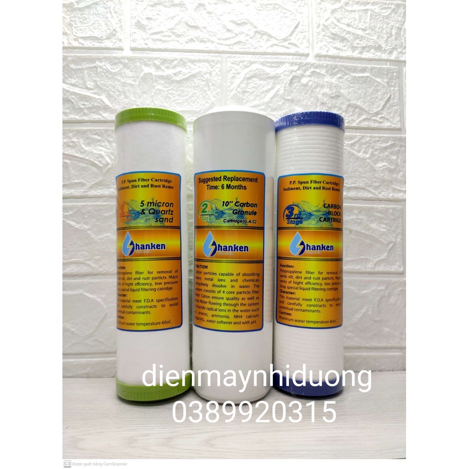 Bộ lõi lọc 123 Shanken chính hãng