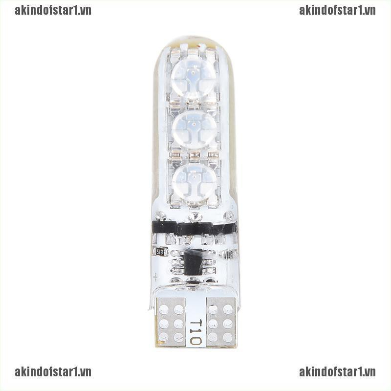 Bộ 2 Đèn LED T10 5050 W5W 6 SMD Điều Khiển Từ Xa