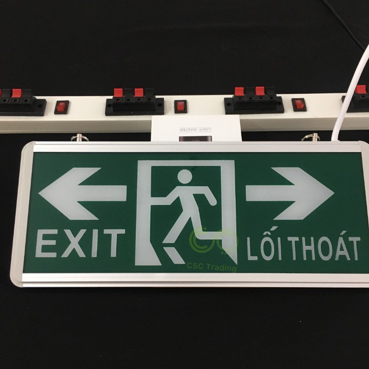 Đèn Exit 2 Mặt Mũi Tên Chỉ Hướng 2 Chiều - EX02-02