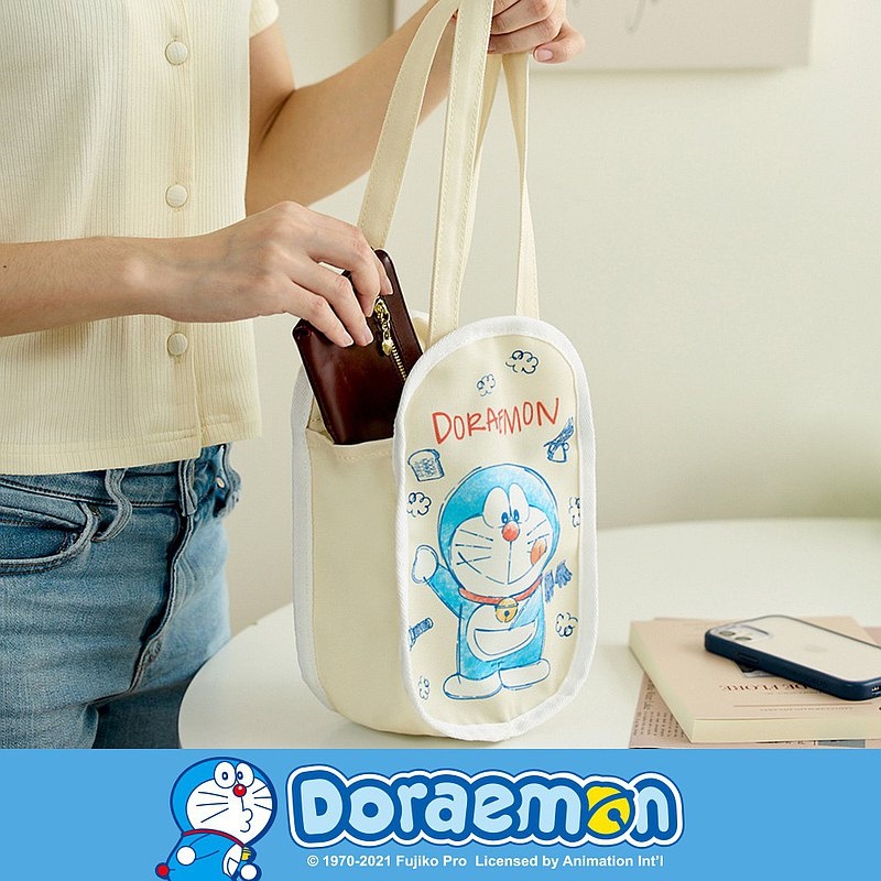 Túi Xách Canvas Họa Tiết Doraemon Dễ Thương Phong Cách Nhật Bản