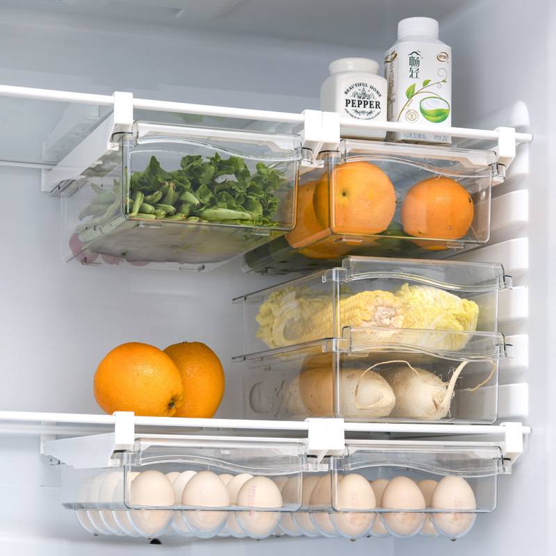 Khay đựng đồ bỏ tủ lạnh kiểu ngăn kéo tiện ích thông minh tận dụng tối ưu không gian