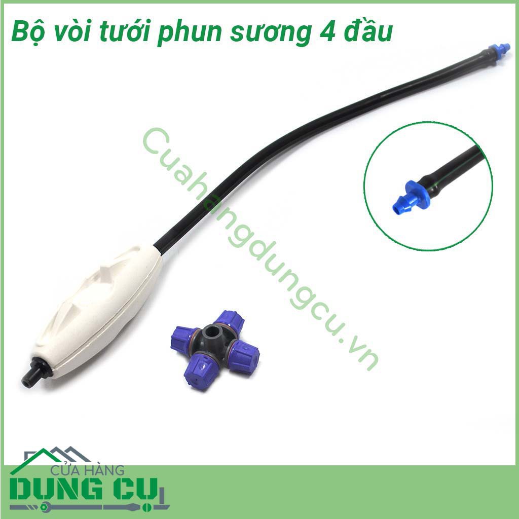 Trọn bộ đầu tưới phun sương 4 cửa FLF Rivulis