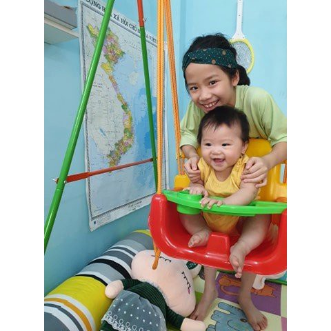 Ghế xích đu KÈM ĐAY TREO cao cấp cho bé Jumper kids