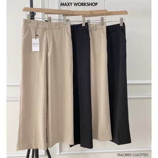 Quần tây nữa ống suông dài Tailored culottes Maxy Workshop