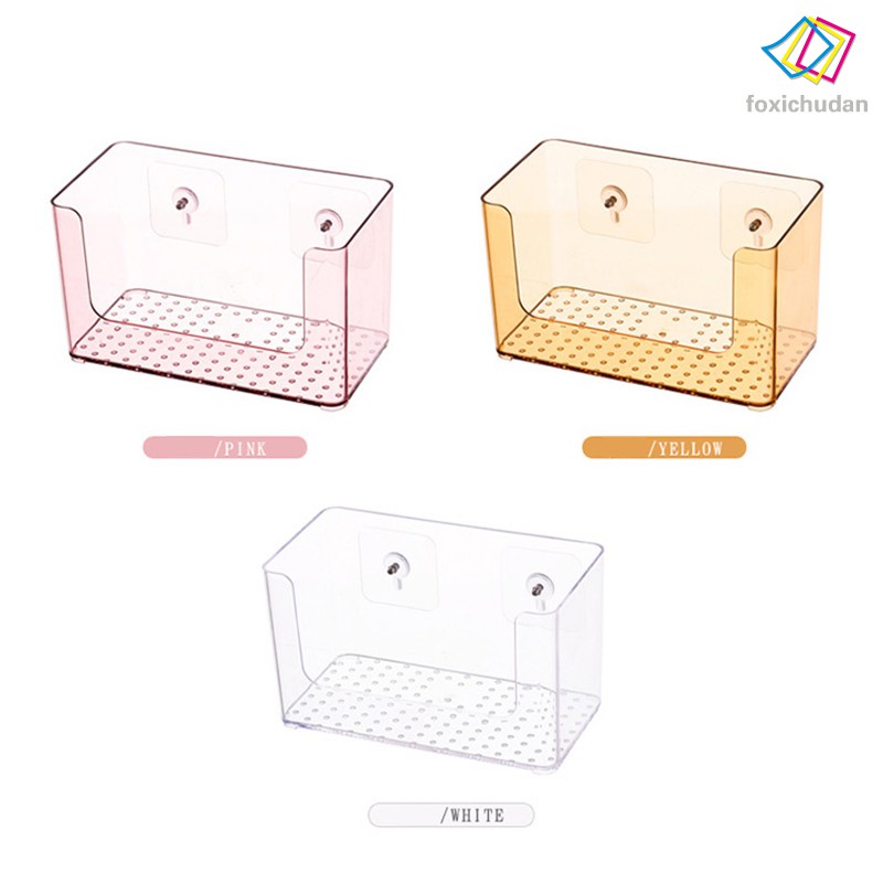 Giỏ Nhựa Trong Suốt Đựng Đồ Treo Tường Tiện Dụng