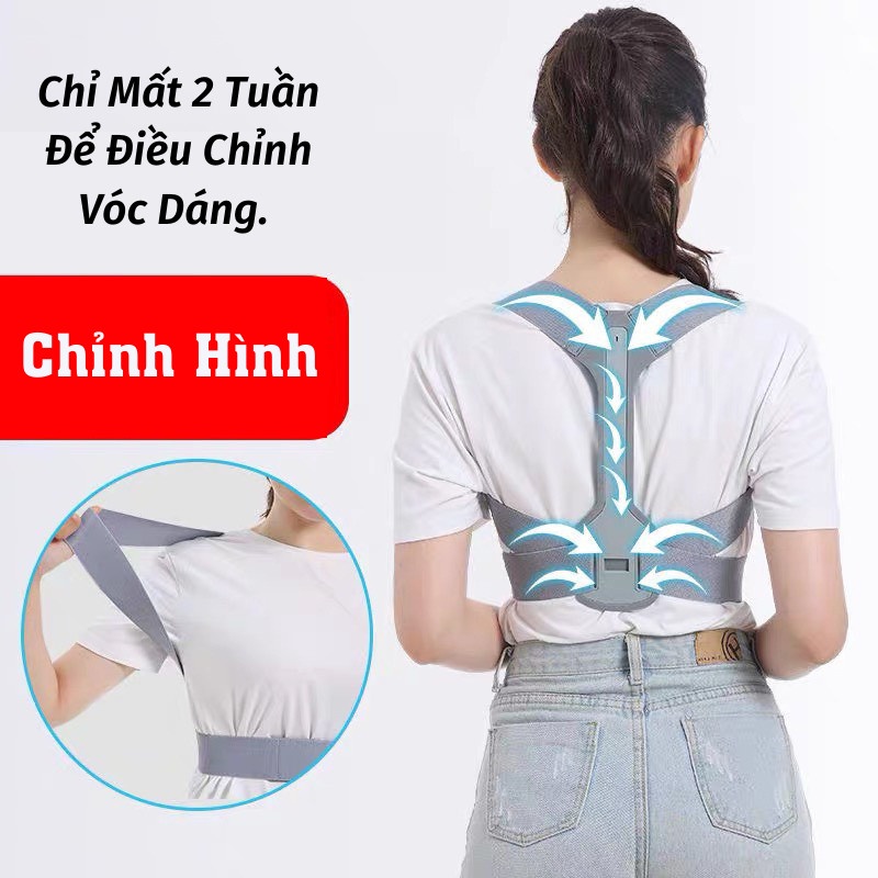 Đai Lưng Cột Sống Nam Nữ Đai Chống Gù Lưng Nam Nữ Thiết Kế Thông Minh Dai Định Hình Nâng Ngực Cho Nữ Đèn Rọi Ray Asaki
