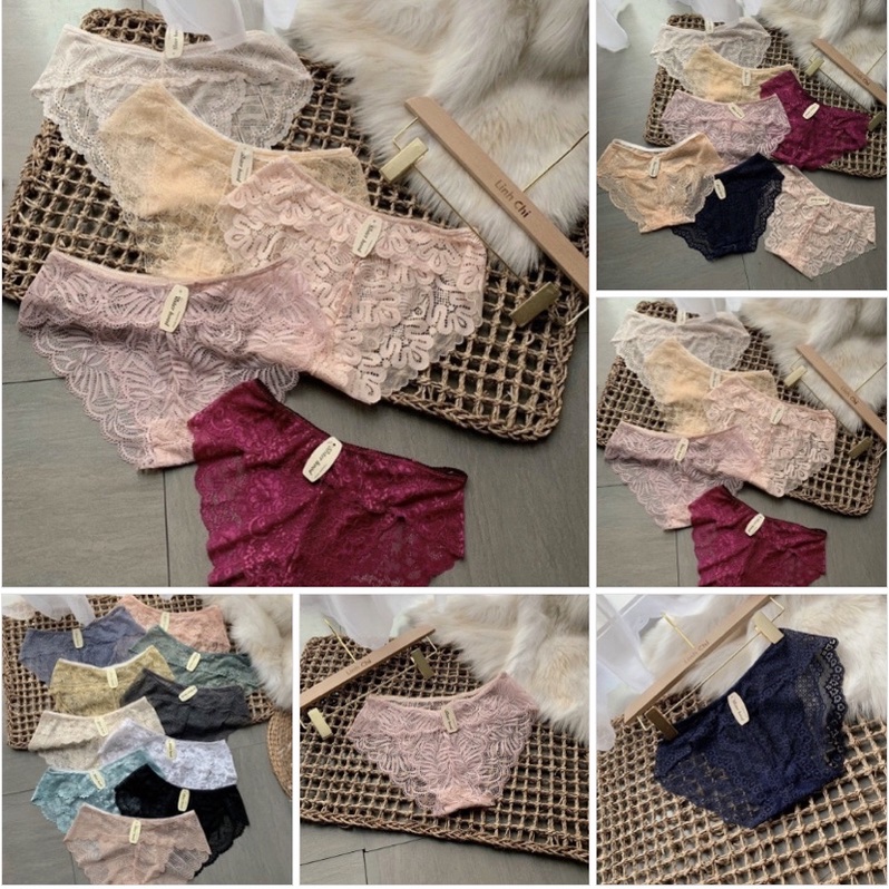 Quần Lót Nữ Ren Sexy thiết kế họa tiết ren xuyên thấu siêu gợi cảm quyến rũ