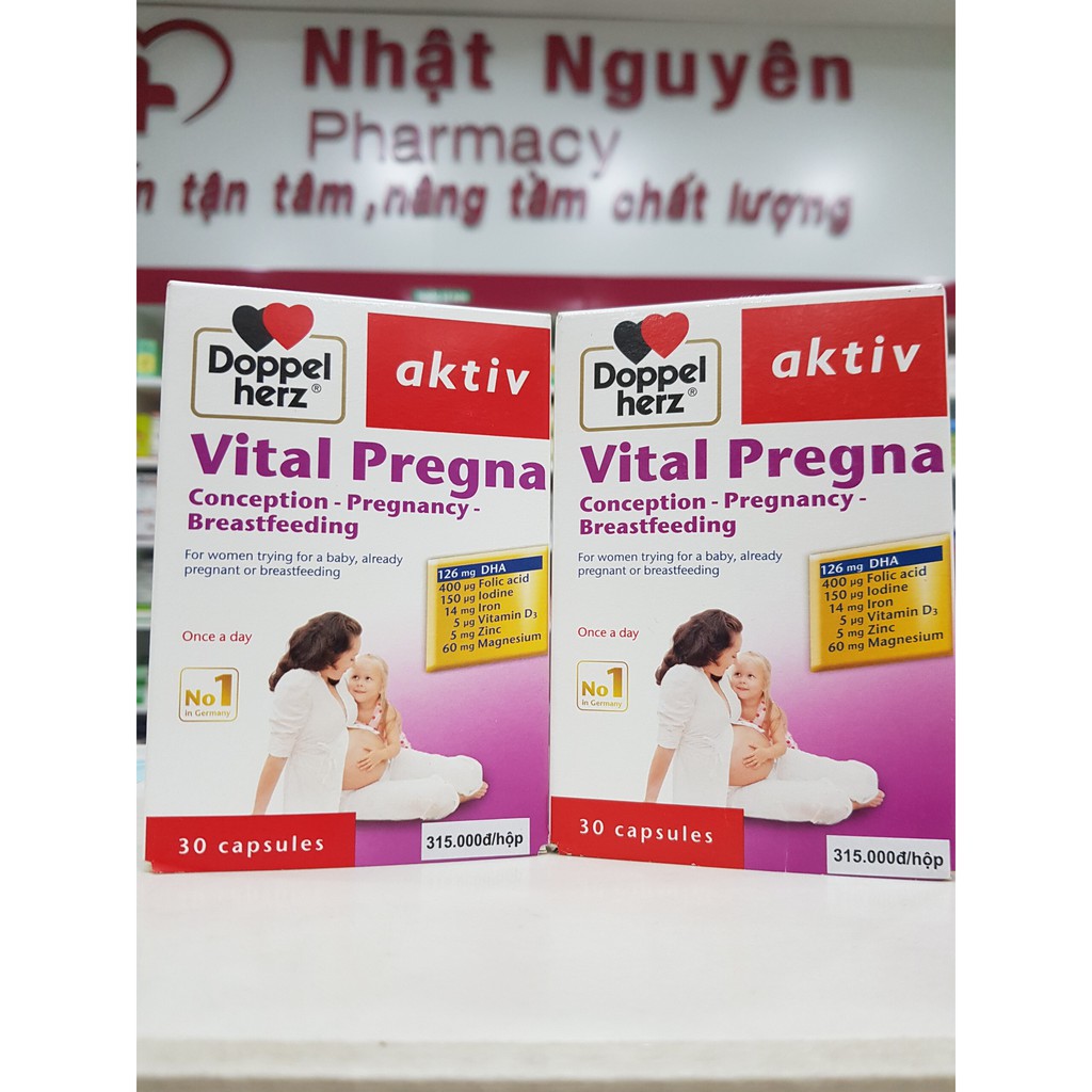 Vital Pregna - DoppelHerz Viên uống bổ sung Vitamin và khoáng chất cho bà bầu