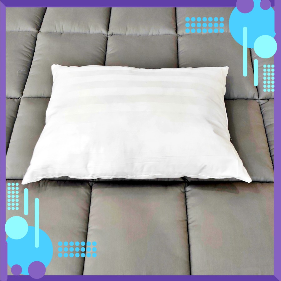 Ruột Gối Lông Vũ Microfiber Cao Cấp Chuẩn Khách Sạn 4-5 Sao Gối Lông Vũ Nhân Tạo Êm Ái, Kháng Khuẩn KT 40x60 -gLoại 1000