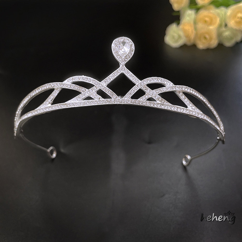 Vương Miện Đội Đầu Đính Kim Cương Giả Dùng Cho Cô Dâu