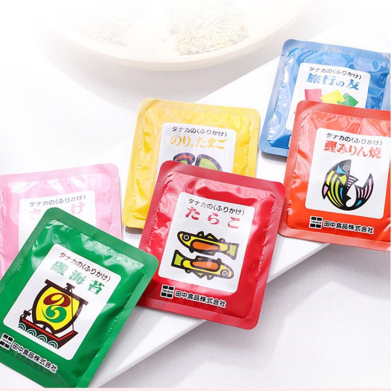 Gia vị rắc cơm Tanaka Furikake cho bé ăn dặm túi 30 gói x 75g