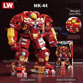 Lắp Ráp xếp hình bộ giáp hulkbuster mk 44 2051 1065 mảnh