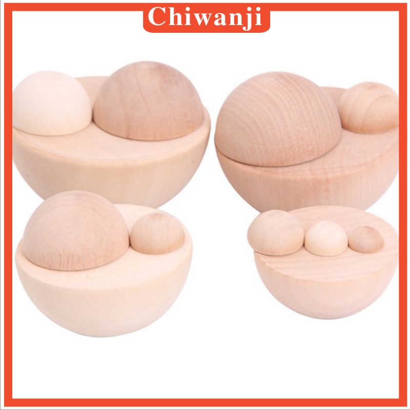 Set 50 Quả Cầu Gỗ Mini 1cm DIY Dành Cho Trẻ Em