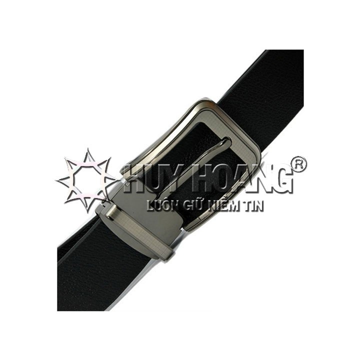 Bóp nam &amp; Dây nịt nam Huy Hoàng da bò màu đen HP2114-HP4108