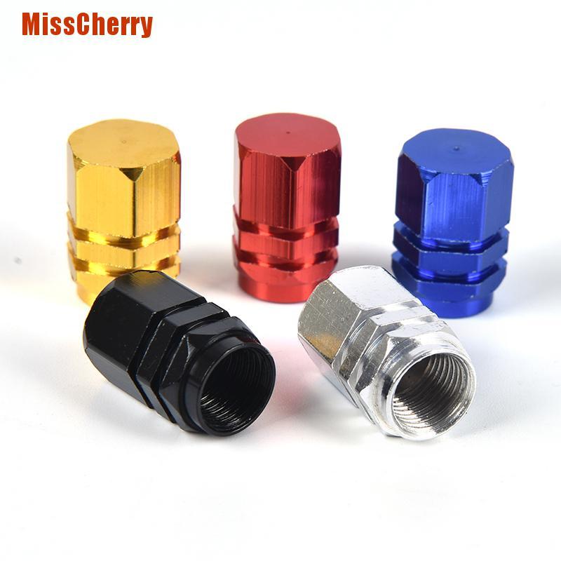 Set 4 Nắp Van Bánh Xe Ô Tô Bằng Nhôm