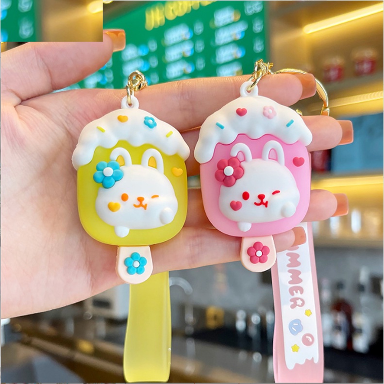 Móc Khóa Cao Cấp Hình Que Kem Cute phụ kiện Túi Xách dễ thương -Minkey