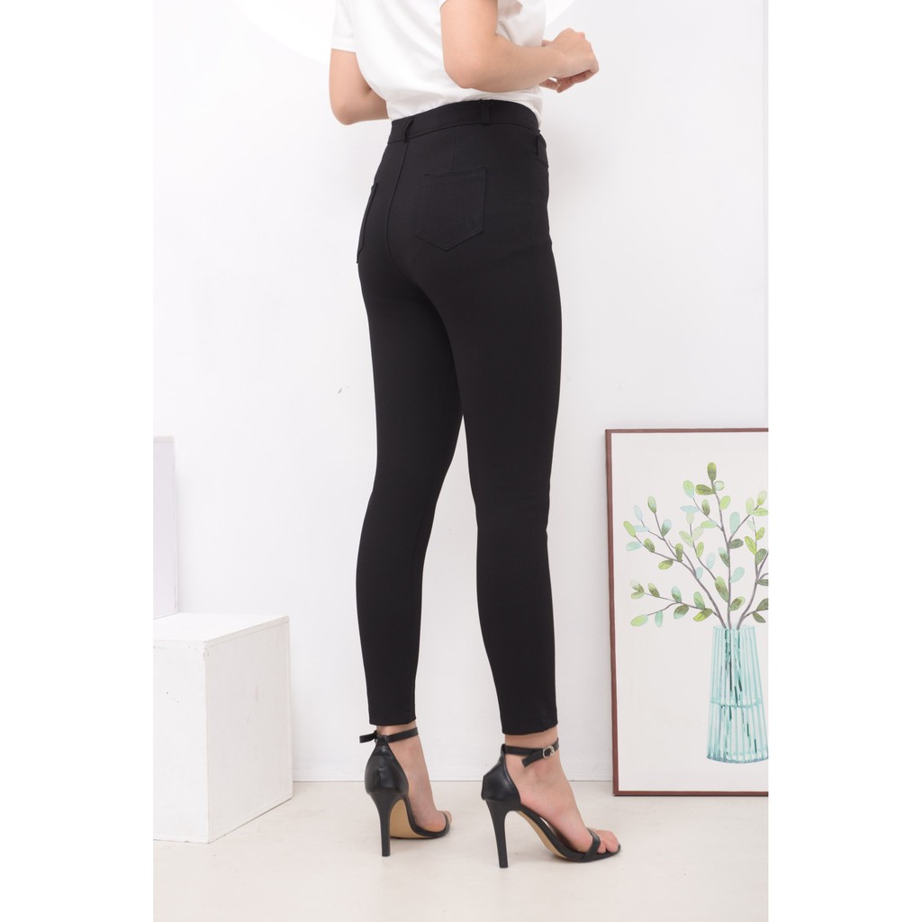 Quần Tregging Nữ Cạp Cao, Màu Đen Chất Vải Umi Hàn Dày Dặn, Siêu Co Giãn,Mặc Tôn Dáng, Chất Đẹp | BigBuy360 - bigbuy360.vn