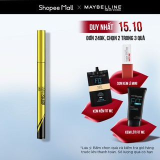 Bút kẻ mắt nước siêu sắc mảnh không lem không trôi Maybelline New York HyperSharp Liner Đen 0.5g