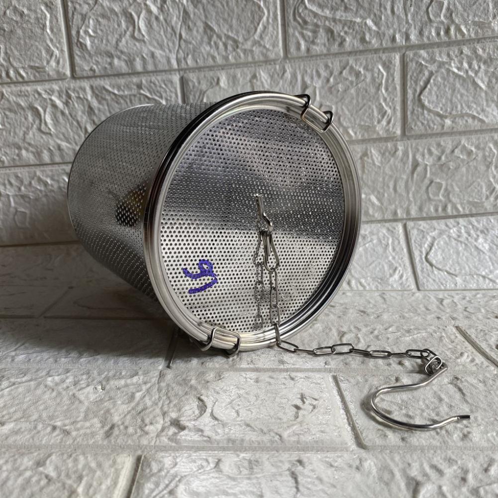 Giỏ lưới có dây, lọc thực phẩm. Inox Size 8-10-12-14-16cm