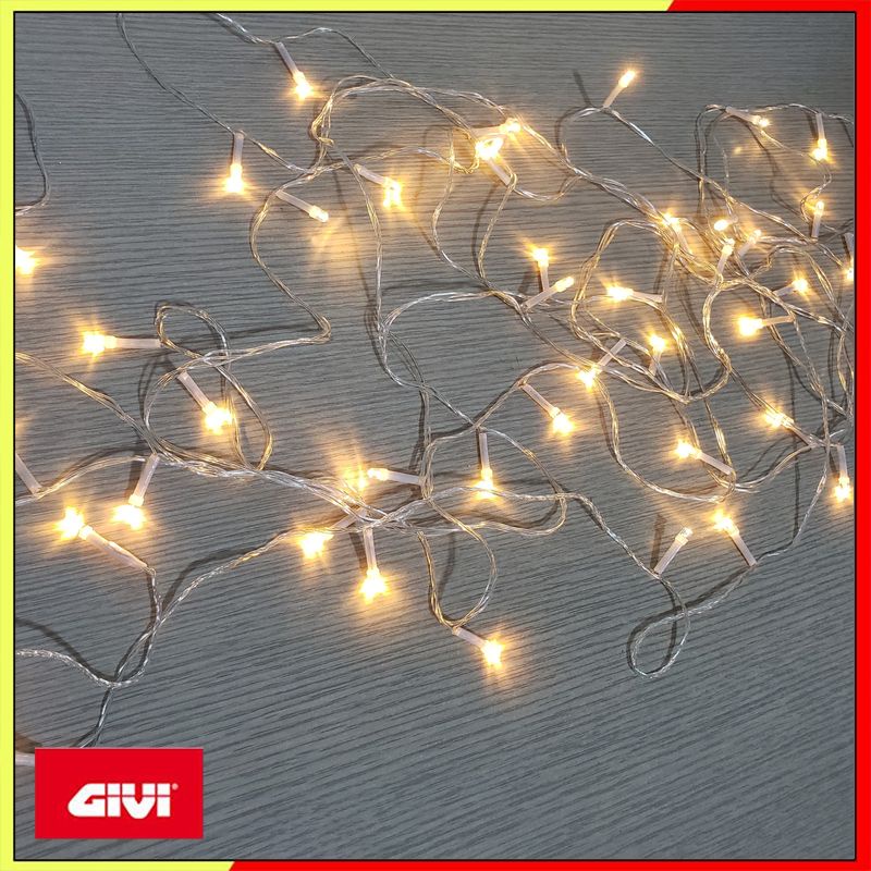 Dây đèn LED nhấp nháy trang trí Noel, trang trí phòng ngủ dài 8m không nháy màu vàng