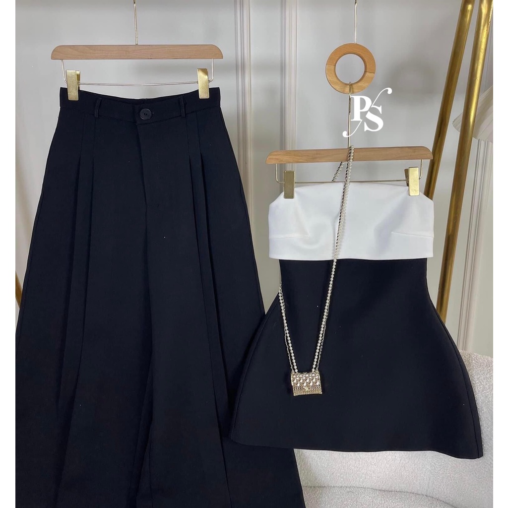 Set quần suông áo quây