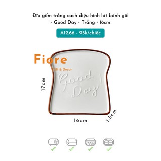 Đĩa sứ đẹp , dĩa sứ dễ thương Fiore