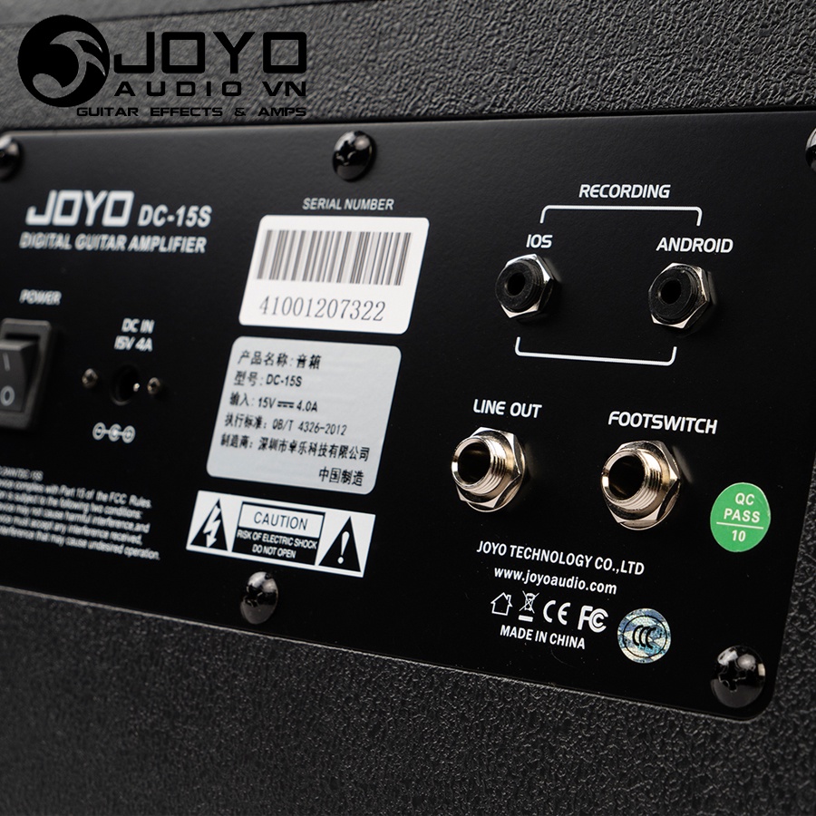 Joyo DC-15S - Loa Amplifier Guitar Bluetooth 4.0 Kèm Footswitch , Pin Sạc Tích Hợp