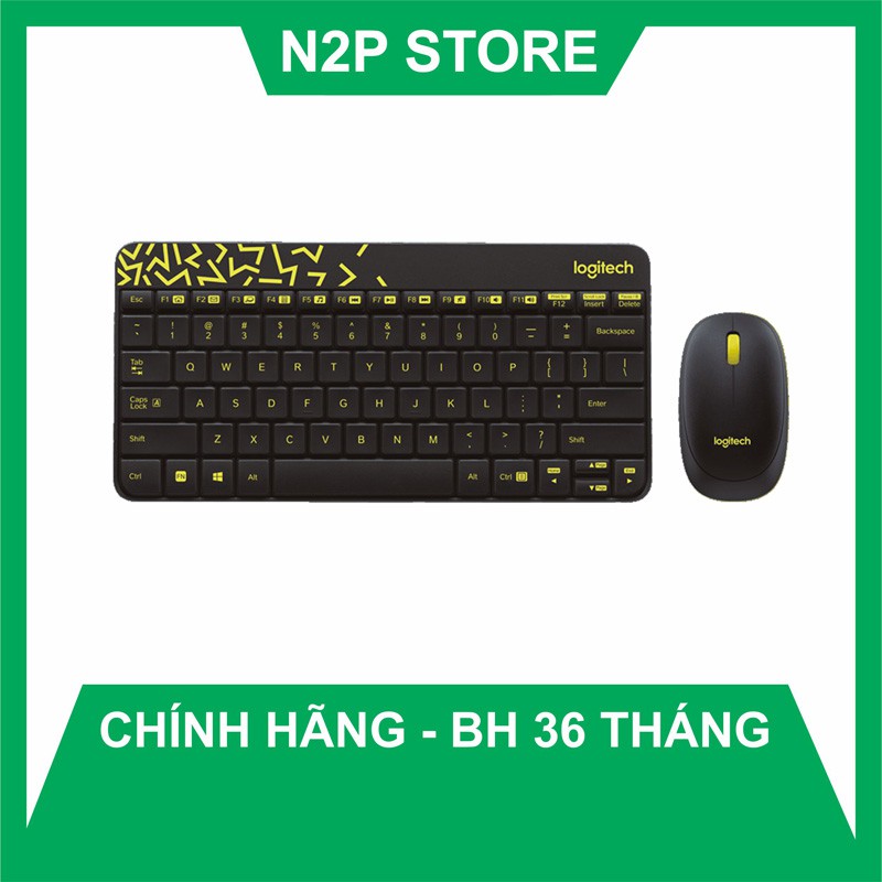 Bộ combo chuột bàn phím không dây MINI Logitech MK240 Nano (Hãng phân phối chính thức)