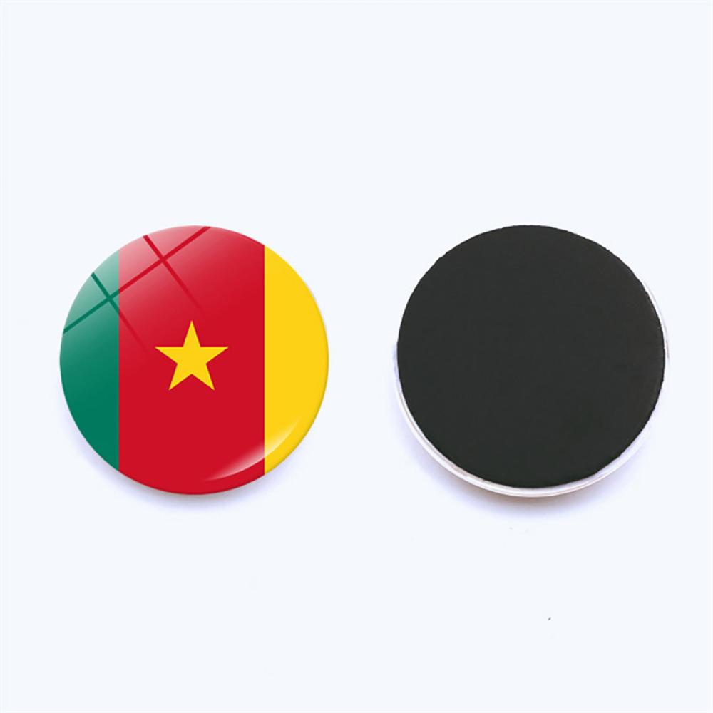 Miếng Dán Nam Châm 3D Nhắc Nhở Trang Trí Tủ Lạnh B4J1 Hình Cờ Các Nước Tham Gia World Cup