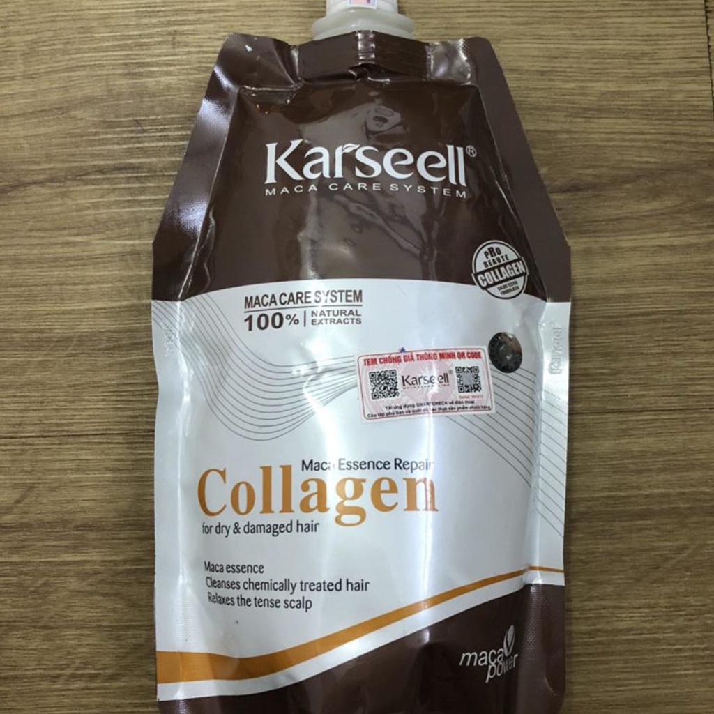 Dầu Hấp Phục Hồi Tóc Karseell Collagen Maca 500ml