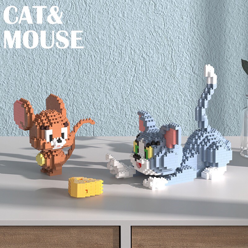 Đồ chơi xếp hình mô hình lắp ráp TOM & JERRY l NANOBLOCKS