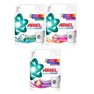 Combo 2 Túi Nước giặt ARIEL Cửa Trước Sạch Khuẩn Với Hương Nắng Sớm 3.9KG