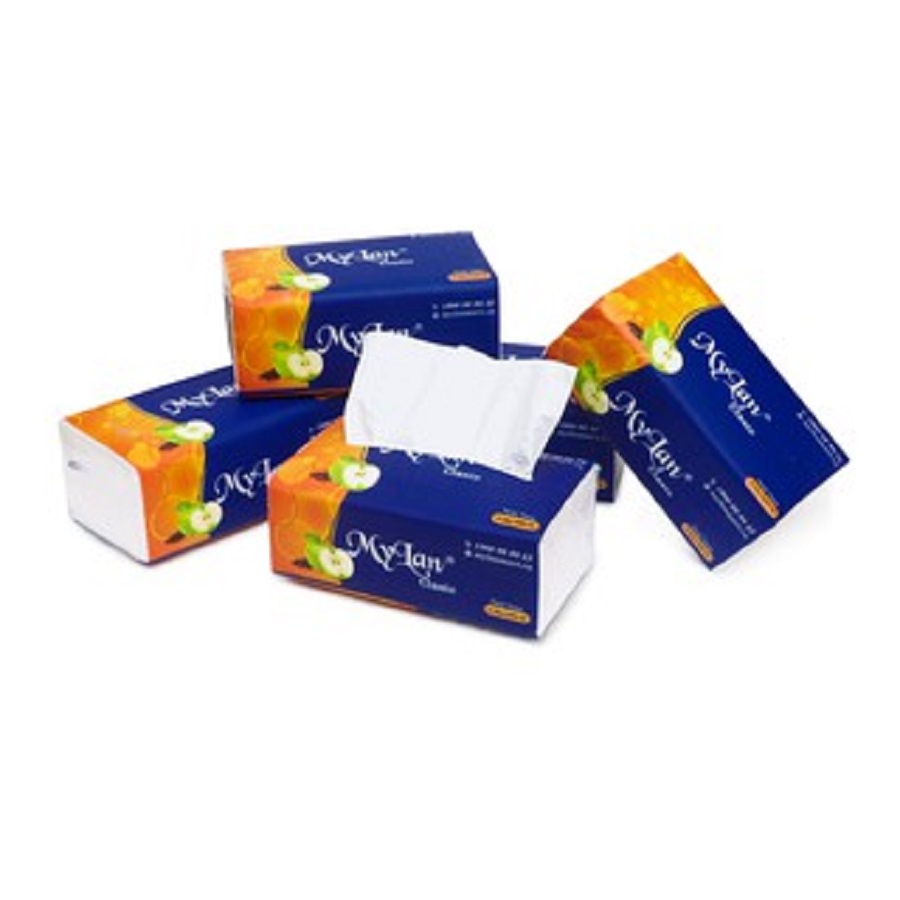 1 Thùng  Khăn Giấy Rút Táo MyLan 4 lớp Cao Cấp