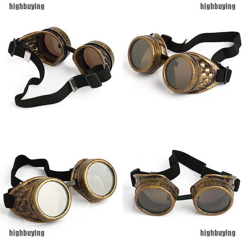 Kính gọng kim loại thời trang vintage phong cách Steampunk