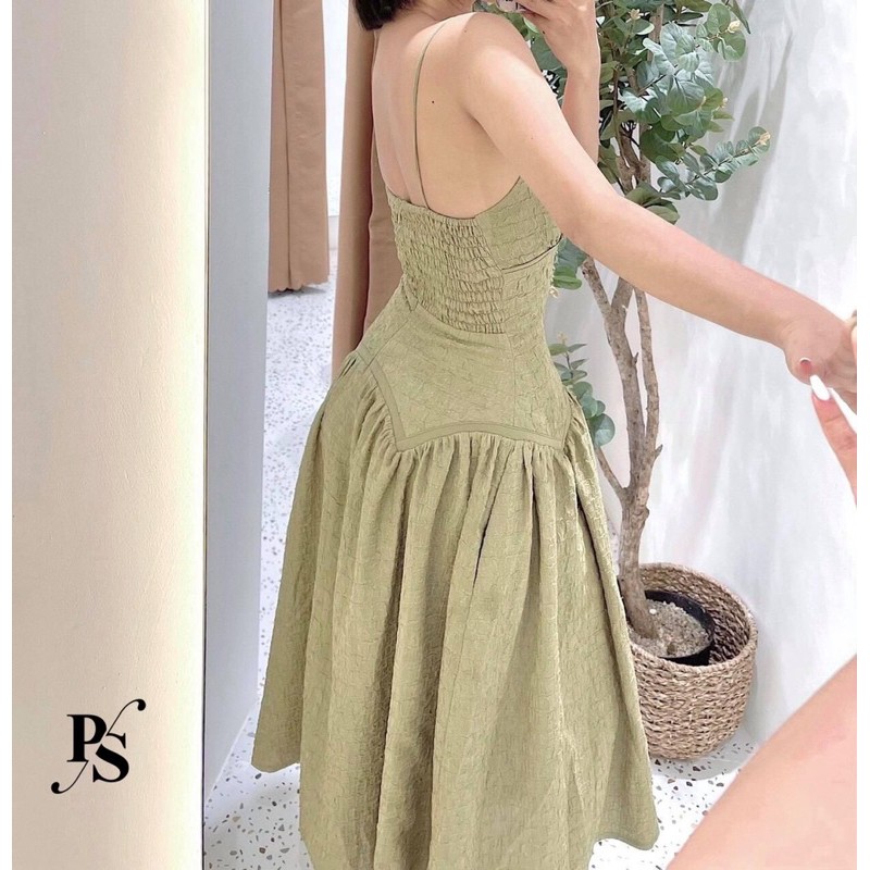 Váy maxi cổ rúm | BigBuy360 - bigbuy360.vn