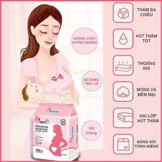 Bịch 100 miếng lót thấm sữa Mimacare