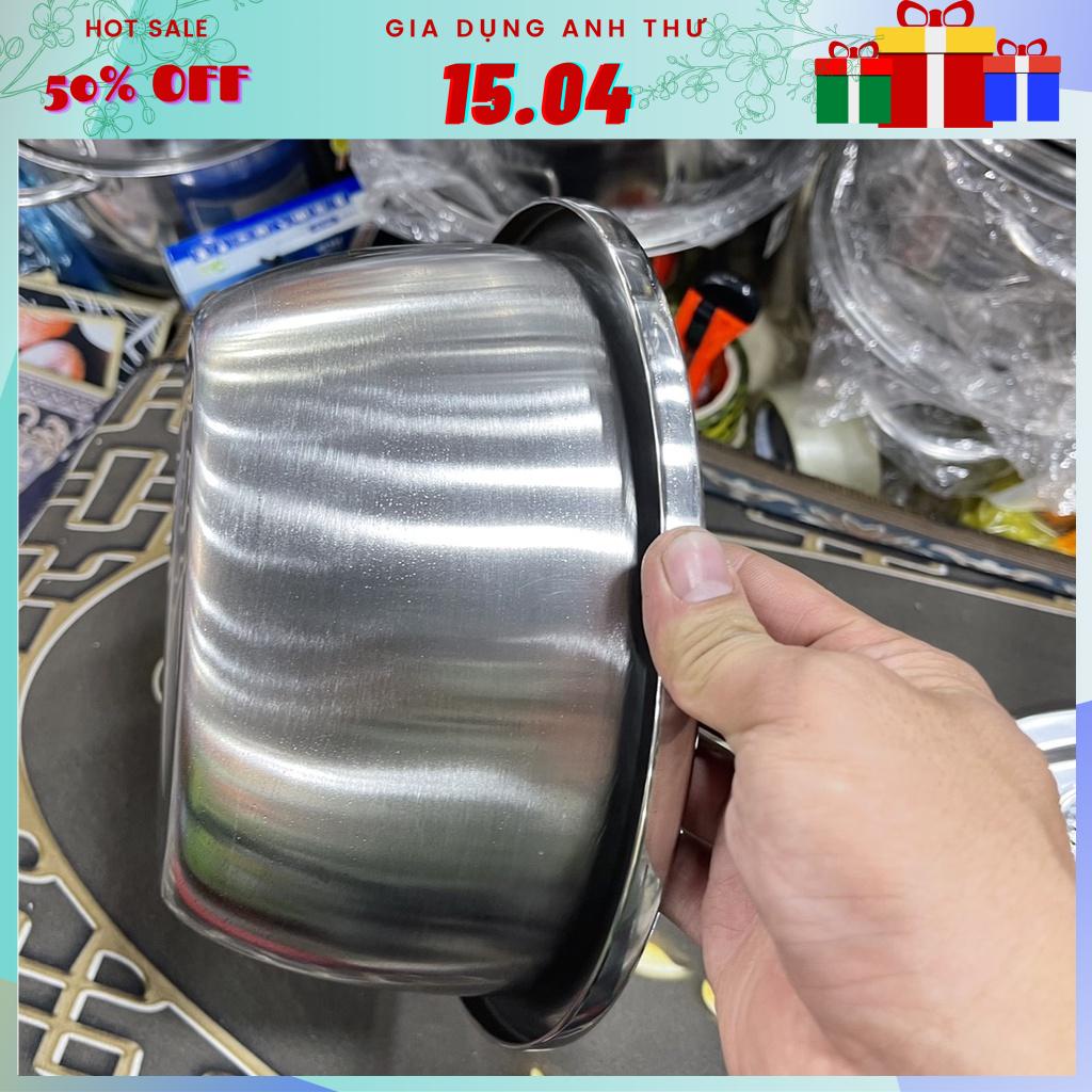 [Rẻ vô địch] Bộ Thau Inox Kích Thước 26cm Và Bàn Bào Đa Năng Inox Đa Dụng