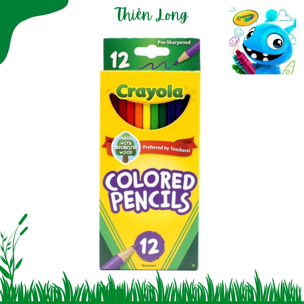 Hộp 12 cây chì màu Crayola Colored Pencils