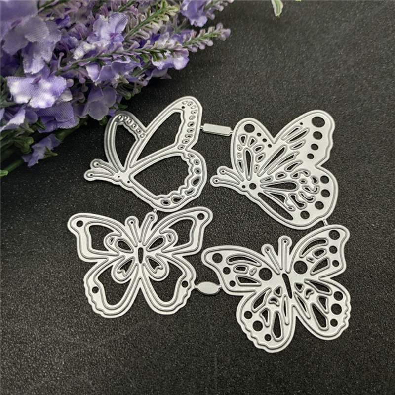 Khuôn kim loại cắt giấy hình bướm trang trí sổ tay