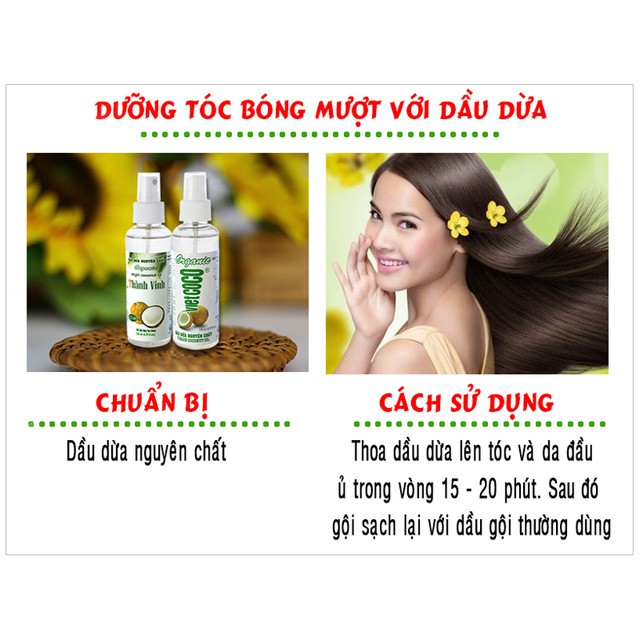 HỮU CƠ - Dầu dừa VietCoCo/ 500ml [Date: 13/1/2023]