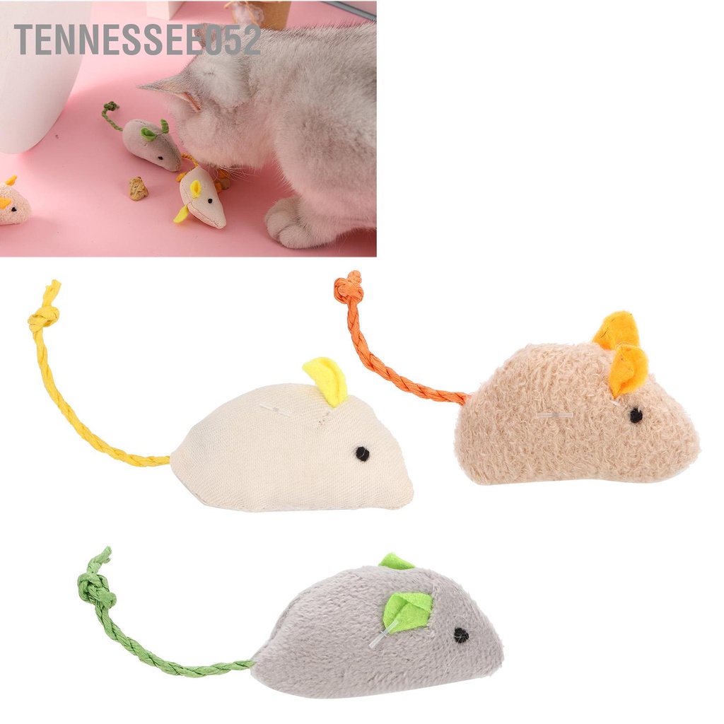 Tennessee052 Đồ chơi mô phỏng chuột sang trọng tương tác cho mèo trong nhà và con