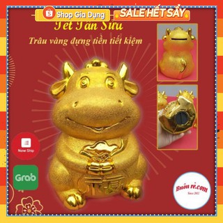 Trâu vàng đựng tiền tiết kiệm bằng nhựa – Tết Tân Sửu