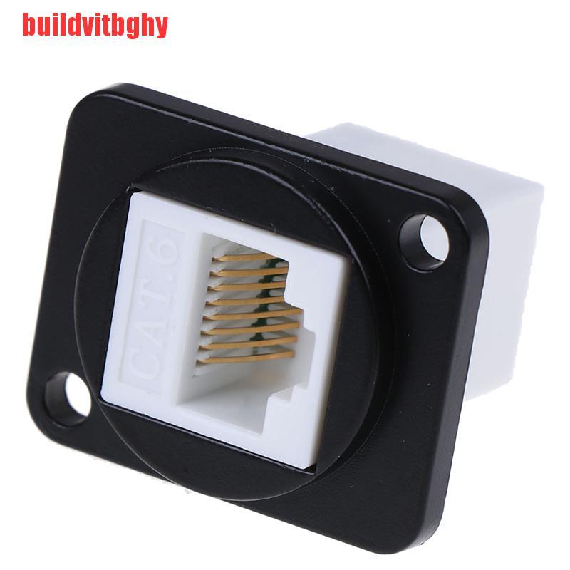 Mua-Codes Rj45 Network Socket D-Type Alloy Mounting Cat6