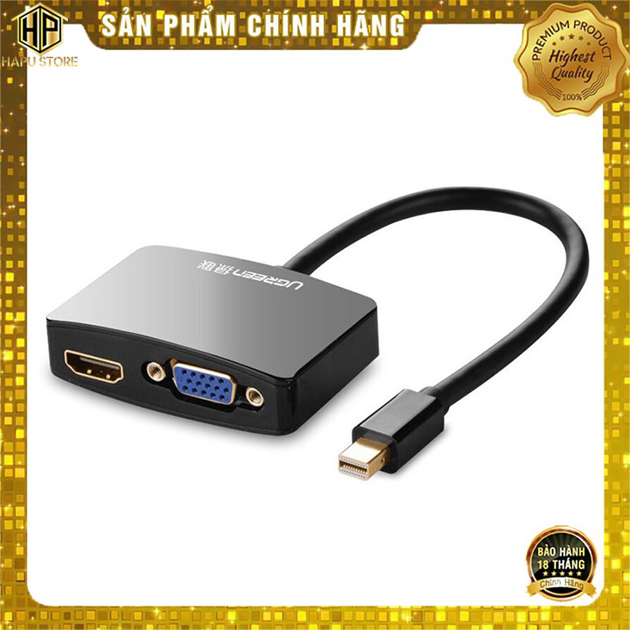 Cáp chuyển Mini Displayport sang HDMI - VGA Ugreen 10439 chính hãng - HapuStore
