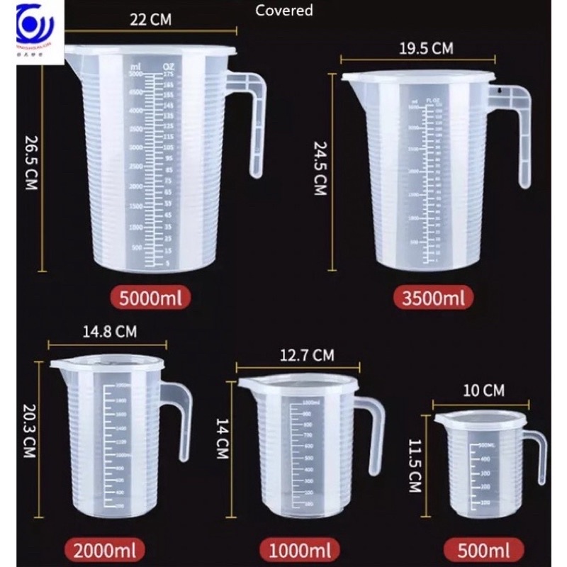 Ca đong chia vạch có nắp 250ml,500ml